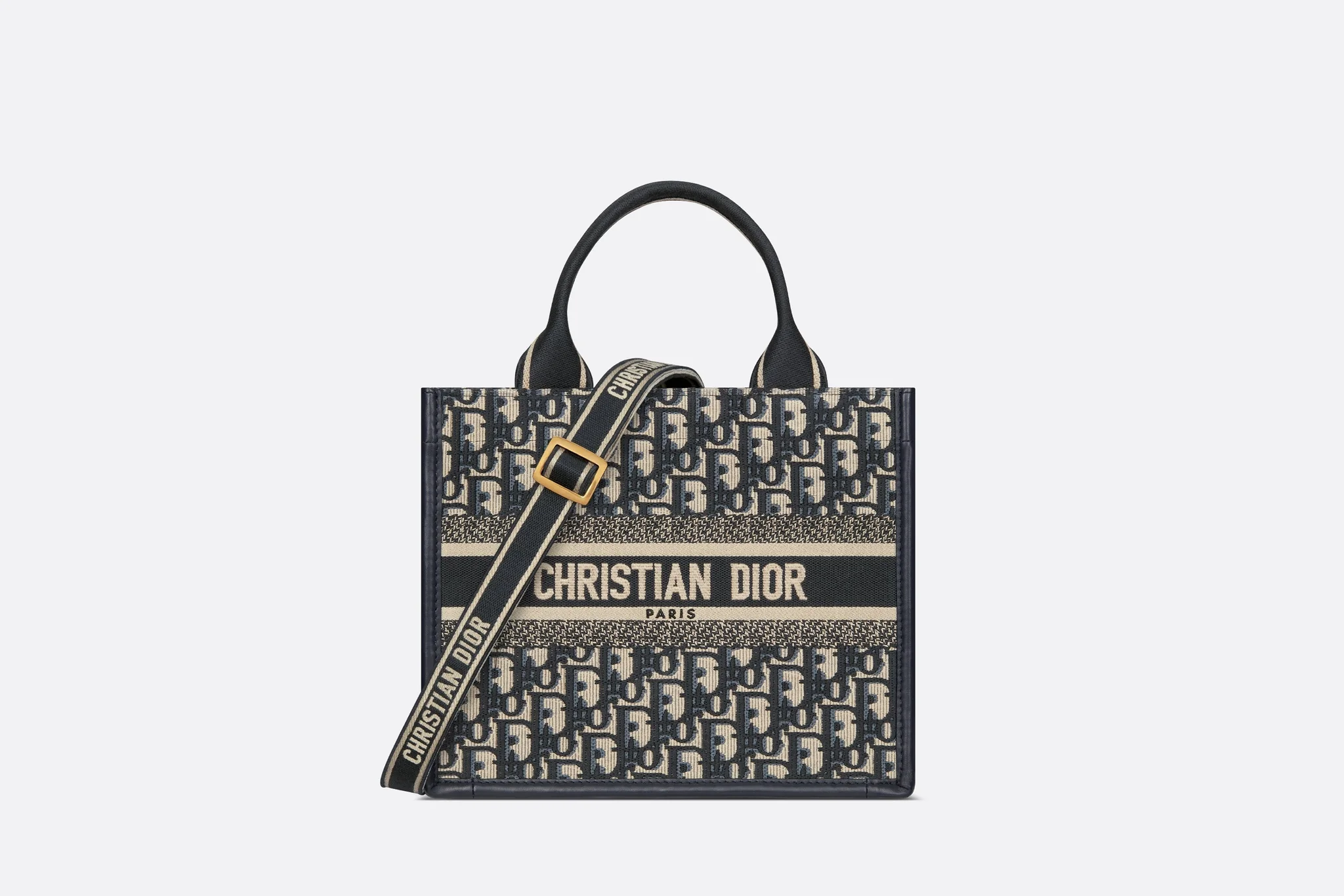کیف رودوشی زنانه دیور مدل Blue Dior Oblique Embroidery And Calfskin