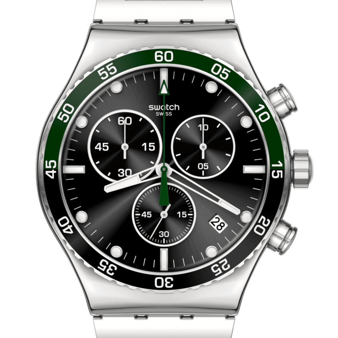 ساعت مچی زنانه/مردانه Swatch DARK GREEN IRONY مدل YVS506G