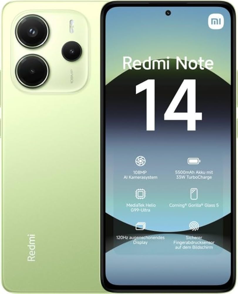 گوشی موبايل شیائومی مدل Redmi Note 14 4G ظرفیت 256 گیگابایت رم 8 گیگابایت
